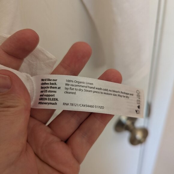 Eileen Fisher Organic Linen Tunic Top (1X) - Picture 3 of 4